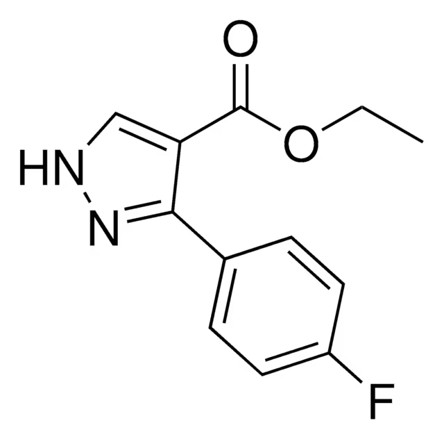1H-Pyrazole-3-carboxylic acid, 4-(4-fluorophenyl)-, ethyl ester structure, CAS 127919-73-7