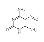 2(1H)-Pyrimidinone, 4,6-diamino-5-nitroso- structure, CAS 89033-55-6