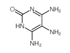 2(1H)-Pyrimidinone, 4,5,6-triamino- structure, CAS 22715-34-0