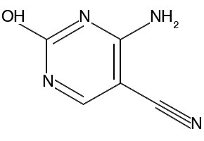5-Pyrimidinecarbonitrile, 6-amino-1,2-dihydro-2-oxo- structure, CAS 16462-28-5