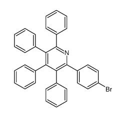 Pyridine, 2-(4-bromophenyl)-3,4,5,6-tetraphenyl- structure, CAS 856850-21-0
