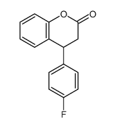 2H-1-Benzopyran-2-one, 4-(4-fluorophenyl)-3,4-dihydro- structure, CAS 1224738-67-3