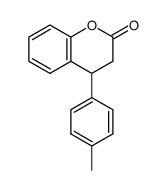 2H-1-Benzopyran-2-one, 3,4-dihydro-4-(4-methylphenyl)- structure, CAS 108679-56-7