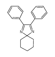 1,4-Diazaspiro[4.5]deca-1,3-diene, 2,3-diphenyl- structure, CAS 5396-98-5