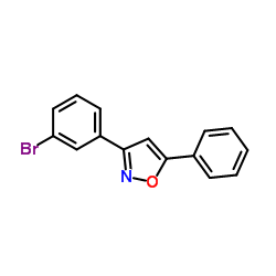 Isoxazole, 3-(3-bromophenyl)-5-phenyl- structure, CAS 25856-15-9