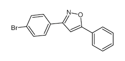 Isoxazole, 3-(4-bromophenyl)-5-phenyl- structure, CAS 53573-21-0