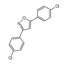 Isoxazole, 3,5-bis(4-chlorophenyl)- structure, CAS 14688-30-3