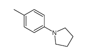Pyrrolidine, 1-(4-methylphenyl)- structure, CAS 54104-82-4