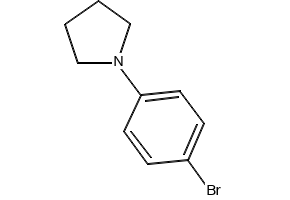 Pyrrolidine, 1-(4-bromophenyl)- structure, CAS 22090-26-2