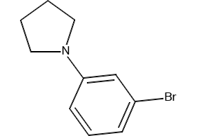 Pyrrolidine, 1-(3-bromophenyl)- structure, CAS 219928-13-9