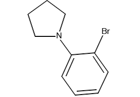 Pyrrolidine, 1-(2-bromophenyl)- structure, CAS 87698-81-5