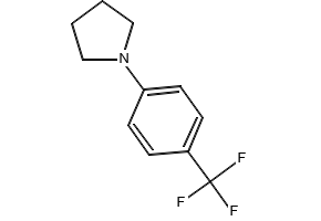 Pyrrolidine, 1-[4-(trifluoromethyl)phenyl]- structure, CAS 113845-68-4