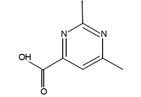 2,6-Dimethylpyrimidine-4-carboxylic acid structure, CAS 54198-74-2