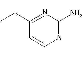 2-Pyrimidinamine, 4-ethyl- structure, CAS 1193-85-7