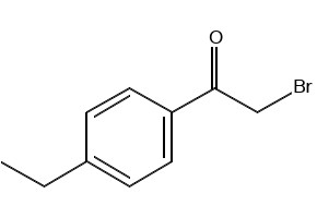 Ethanone, 2-bromo-1-(4-ethylphenyl)- structure, CAS 2632-14-6