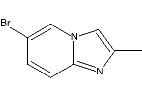 Imidazo[1,2-a]pyridine, 6-bromo-2-methyl- structure, CAS 4044-99-9