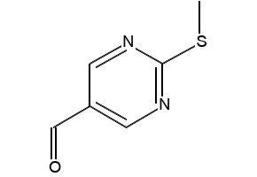 2-(Methylthio)pyrimidine-5-carbaldehyde structure, CAS 90905-31-0