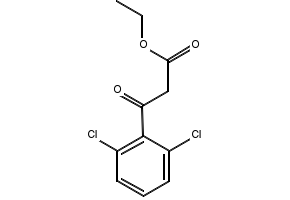 Benzenepropanoic acid, 2,6-dichloro-.beta.-oxo-, ethyl ester structure, CAS 72835-87-1