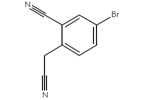 4-Bromo-2-cyanobenzeneacetonitrile structure, CAS 925672-89-5
