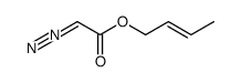 Acetic acidto, 2-diazo-, (2E)-2-buten-1-yl ester structure, CAS 14746-03-3