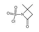 1-Azetidinesulfonyl chloride, 2,2-dimethyl-4-oxo- structure, CAS 17174-96-8