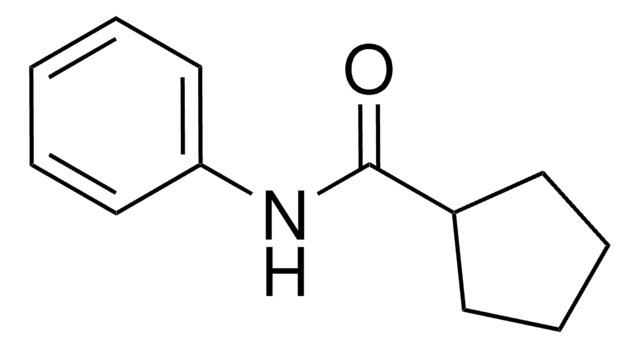 Cyclopentanecarboxamide, N-phenyl- structure, CAS 3400-41-7