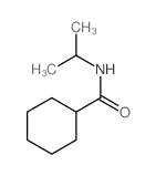 Cyclohexanecarboxamide, N-(1-methylethyl)- structure, CAS 6335-52-0