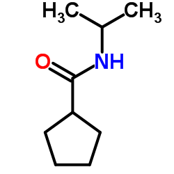 Cyclopentanecarboxamide, N-(1-methylethyl)- structure, CAS 438616-64-9