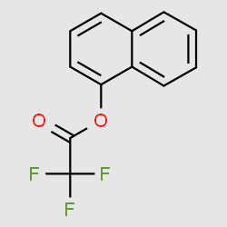 Acetic acid, 2,2,2-trifluoro-, 1-naphthalenyl ester structure, CAS 41190-40-3