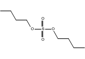 Sulfuric acid, dibutyl ester structure, CAS 625-22-9