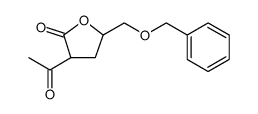 Pentonic acid, 2-acetyl-2,3-dideoxy-5-O-(phenylmethyl)-, .gamma.-lactone (9CI) structure, CAS 92920-38-2