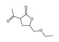 2(3H)-Furanone, 3-acetyl-5-(ethoxymethyl)dihydro- (8CI,9CI) structure, CAS 30839-50-0
