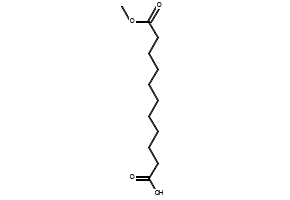 Undecanedioic acid, 1-methyl ester structure, CAS 3927-60-4