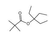 Propanoic acid, 2,2-dimethyl-, 1,1-diethylpropyl ester structure, CAS 23293-82-5