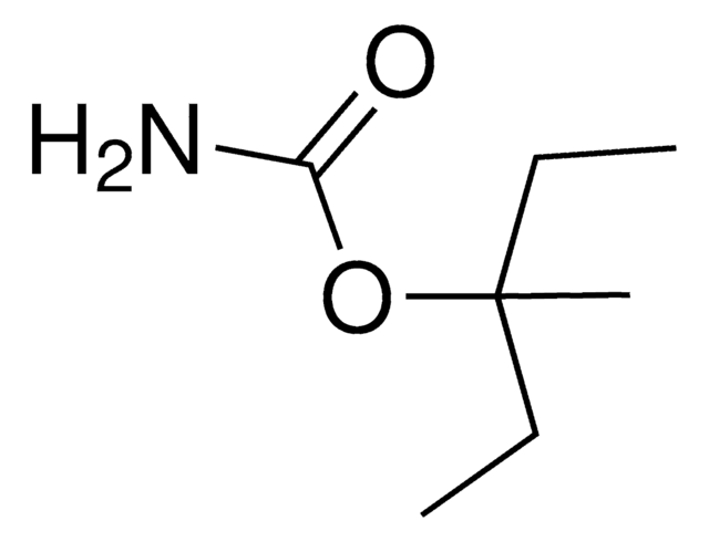 3-Pentanol, 3-methyl-, 3-carbamate structure, CAS 78-28-4