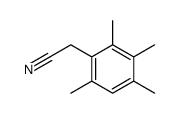Benzeneacetonitrile, 2,3,4,6-tetramethyl- structure, CAS 34688-69-2
