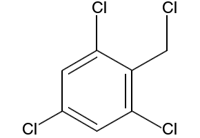 Benzene, 2-(chloromethyl)-1,3,5-triethyl- structure, CAS 100620-31-3