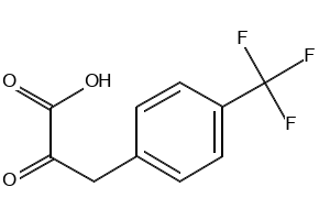 Benzenepropanoic acid, .alpha.-oxo-4-(trifluoromethyl)- structure, CAS 120658-71-1