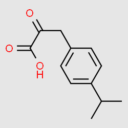 Benzenepropanoic acid, 4-(1-methylethyl)-.alpha.-oxo- structure, CAS 112805-46-6