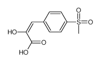 2-Propenoic acid, 2-hydroxy-3-[4-(methylsulfonyl)phenyl]- structure, CAS 862252-59-3