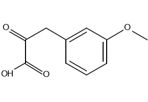 Benzenepropanoic acid, 3-methoxy-.alpha.-oxo- structure, CAS 68262-20-4