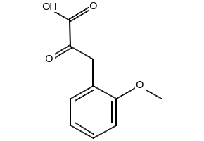 Benzenepropanoic acid, 2-methoxy-.alpha.-oxo- structure, CAS 82204-44-2