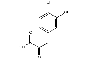 Benzenepropanoic acid, 3,4-dichloro-.alpha.-oxo- structure, CAS 128437-98-9
