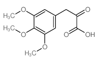 Benzenepropanoic acid, 3,4,5-trimethoxy-.alpha.-oxo- structure, CAS 61404-52-2
