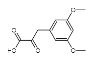 Benzenepropanoic acid, 3,5-dimethoxy-.alpha.-oxo- structure, CAS 103987-53-7