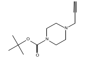 tert-Butyl 4-(prop-2-ynyl)piperazine-1-carboxylate structure, CAS 199538-99-3