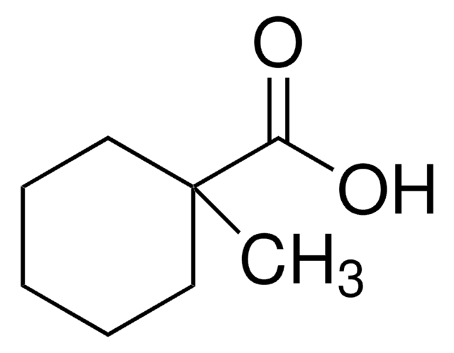 Cyclohexanecarboxylic acid, 1-methyl- structure, CAS 1123-25-7