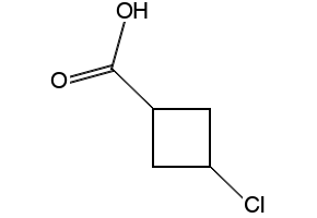 Cyclobutanecarboxylic acid, 3-chloro- structure, CAS 35207-71-7