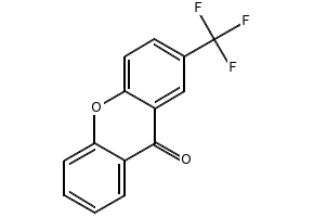 9H-Xanthen-9-one, 2-(trifluoromethyl)- structure, CAS 1496-15-7