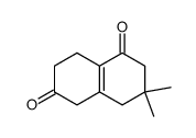 1,6(2H,5H)-Naphthalenedione, 3,4,7,8-tetrahydro-3,3-dimethyl- structure, CAS 72012-17-0